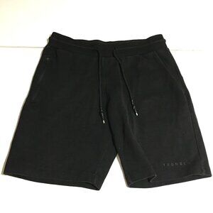 YoungLA Men’s Athletic Shorts XL Black Logo Drawstring Gym Training Workout